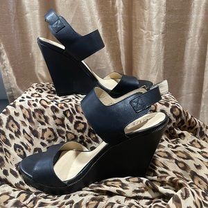 Guess Leather Wedge Sandal